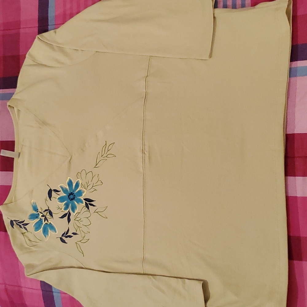 🍹10 for$20 Women's White Stag L (12/14) 3/4th Sleeve Shirt